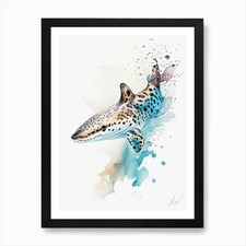 Angel Shark 3 Watercolour Art