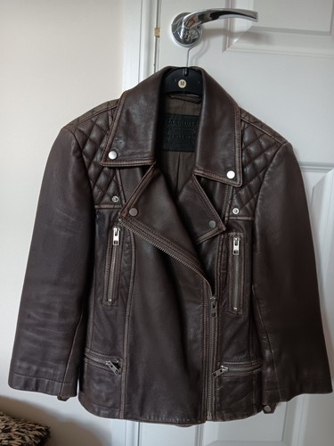 All saints leather jacket - all,
