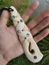Hand-Carved Maori Whale Tail