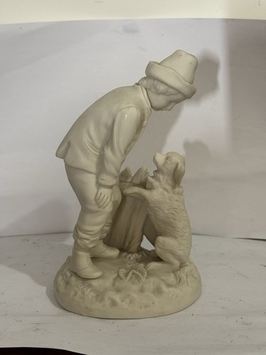 Antique parian figure man - figure, of