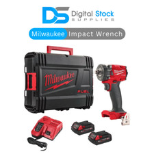 Milwaukee M18FIW2F38-202X Cordless 18V M18 FUEL 3/8' Impact Wrench 2x 2Ah & Case
