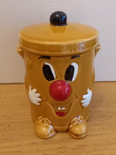 Vintage ceramic dusty bin - ceramic,