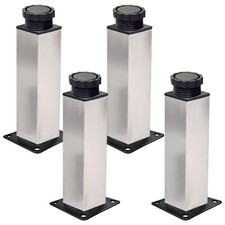 Adjustable Furniture Legs, 150mm Stainless Steel, Cabinet Table Feet