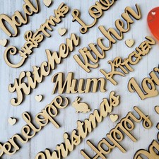 Personalised Script Wooden