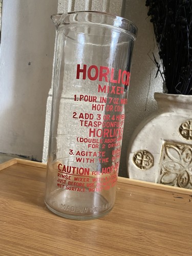 Vintage glass horlicks - vintage,