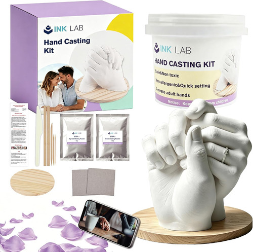 Hand casting kit couples - 3d,