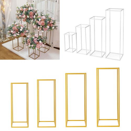 Metal rectangular flower - flower, stand