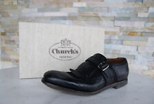 Church's Eu 40 UK 6 Slippers Antique Monk Shanghai EOG001 Black New Ehemuvp
