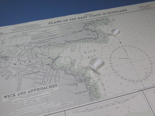 Vintage admiralty chart - admiralty, ~