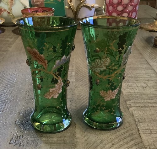 Czech bohemian glas vases - glas￼s,