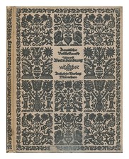 Linder, W. Edwin Redslob (Serie Editore) Deutsche Volkskunst; Bd. 2. Mark Bande