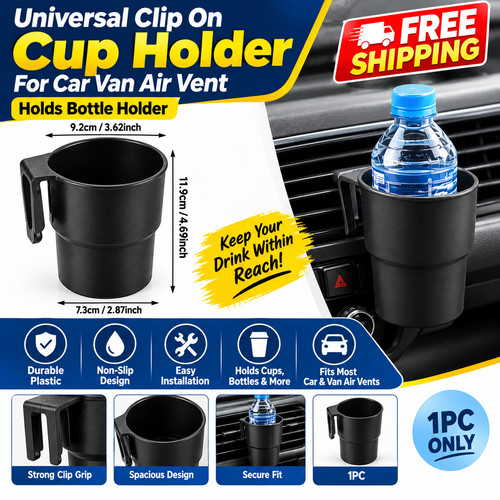 Universal clip cup holder - universal,