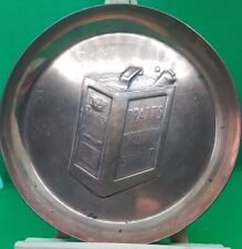 Pratts Perfection Copper Advertising Dish Circa 1920. J.S. Sankey [A2]
