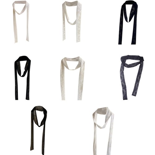 French style ribbon scarf - french,