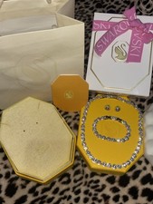 Swarovski Silver Angelic Tennis Necklace, Earrings, Bracelet With SWAROVSKI Box