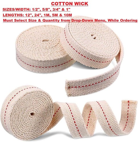 Flat cotton wick paraffin - cotton,