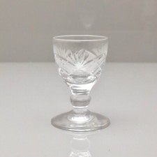 Royal Brierley Crystal Braemar Cut Cordial Liqueur Glass 2 1/2" 6.3 cm Tall