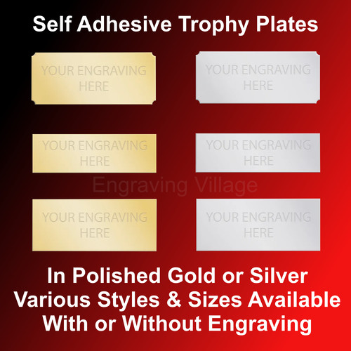 Engraved trophy plate metal - engraved,