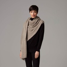 CASHMERE BROWN SCARF Thick Shawl Travel Wrap Handmade Natural Cashmere Soft&Warm