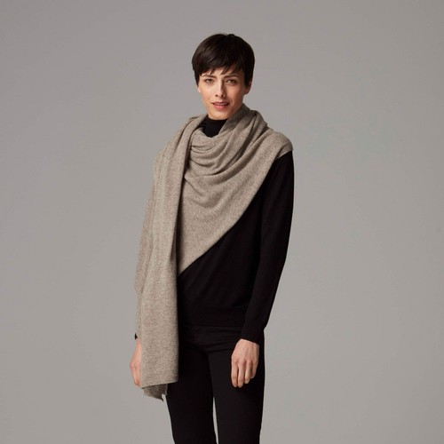 Cashmere brown scarf - brown,