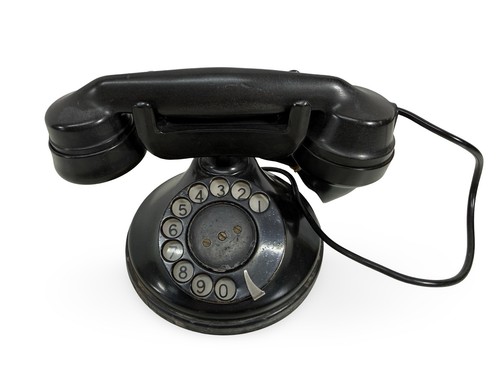 Antique black bakelite - bakelite, rotary
