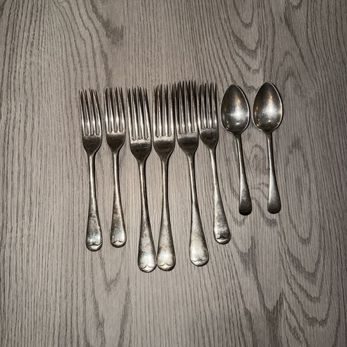 Epns silver plate flatware lot - silver,