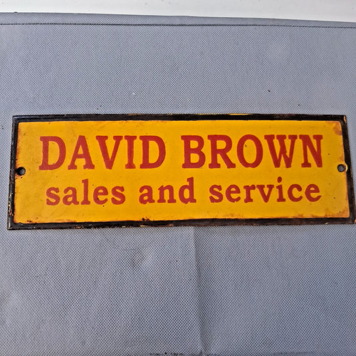Vintage enamel david - enamel, brown