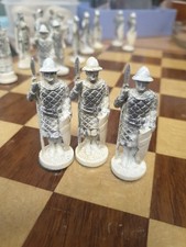 Chess Set. Lead/Pewter Set