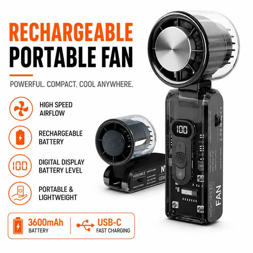 Portable turbo fan - turbo, cooling