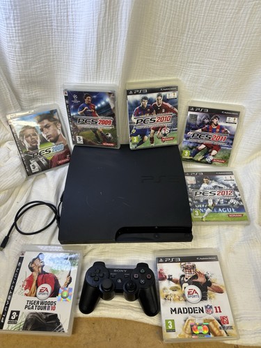 Sony ps3 slim black console - ps3,