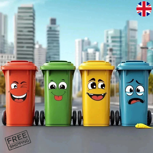 Bin stickers 4pcs - bin,