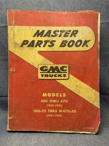 Gmc parts book 1939 1954 - book,