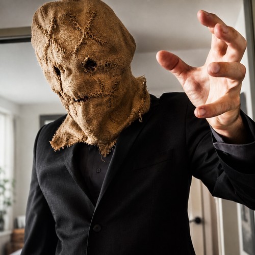 Batman scarecrow mask - batman, mask/