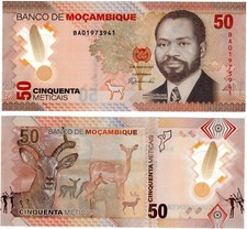 2024 Mozambique Banknote P156 50 Meticais UNC Polymer