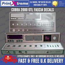 COBRA 2000 GTL HOMEBASE cb radio faceplate Decal Sticker fascia self adhesive