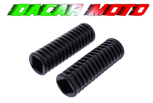 Pair front footrest rubbers - of,