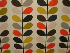 Orla Kiely Cotton Fabric Multi Stem Tomato Curtain Upholstery Cushion Craft