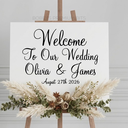Custom wedding welcome sign - custom,