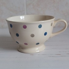 Whittard Of Chelsea Large Footed Cup Cream Polka Dot Spotted Handpainted #2