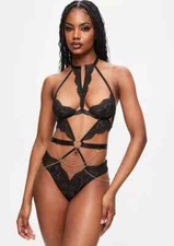 ann summers Love Mi Amor  Black  Crotchless Body  Large 16 18