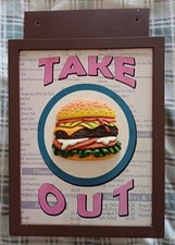 Vintage Retro Burger Bar Take