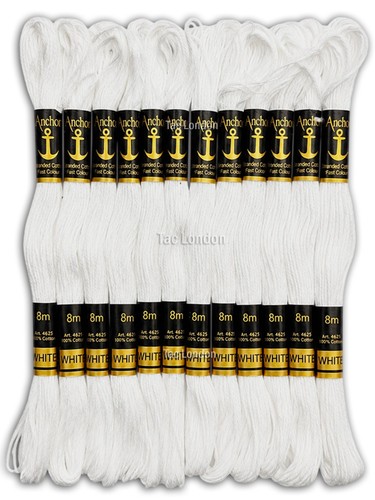 White anchor cross stitch - 6,