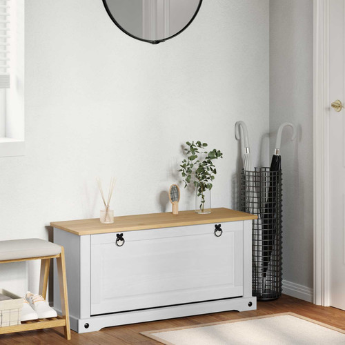 Shoe cabinet solid pine - cabinet,