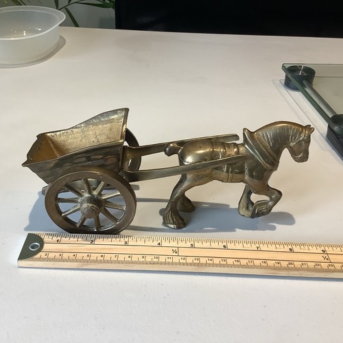 Brass horse and - brass,