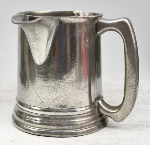 Fine antique pewter pint - antique,