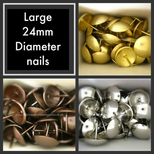Large 24mm diameter - , headed