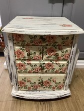 upcycled  decoupage mini chest