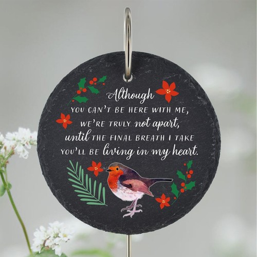Christmas robin grave stick - christmas,