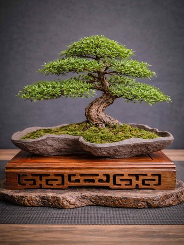 Handmade 19cm bonsai - handmade,