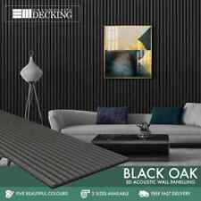 Black Oak Acoustic Wood Panel 2400mm x 600mm | Internal | Slatted | Decorative
